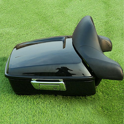 XFMT Chopped Trunk + Backrest Pad For Harley Davidson Touring 2014-2024 - color: Chopped Trunk&Around Pad