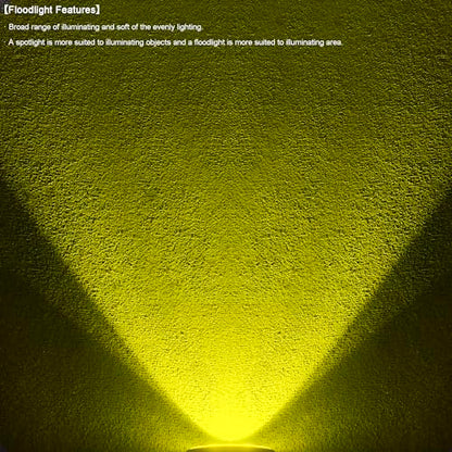 2PCS 4 Inch 60W Led Pod Lights 4x4 Offroad Yellow Driving Lights Flood Beam Waterproof Work Auxiliary Lights Bumper Lights Fit For 12V 24V Car Truck ATV Boat Motorcycle Fog Lights - color: Yellow