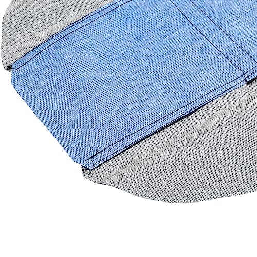 X AUTOHAUX Universal Motorcycle Pit Dirt Bike Faux Leather Soft Seat Cover Anti Slip Seat Cushion Blue Black - color: Blue
