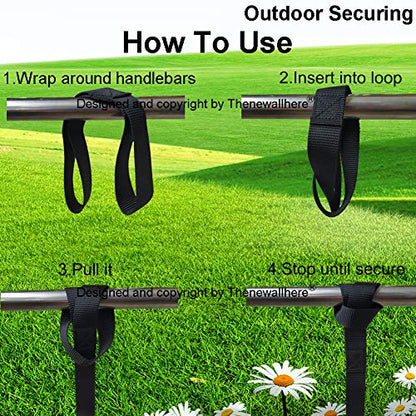 Soft Loop Tie Down Straps for Motorcycle Handlebar,Car,Cargo,Truck,Boat,UTV,ATV,TV,Dirt Bikes Secure Trailer.Heavy Duty Soft Loop Short Small Vehicle Moving Tie Down Straps,UV Resistant