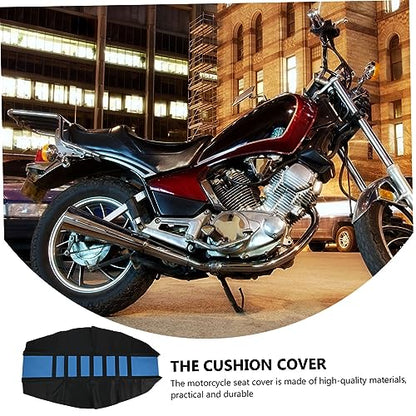 ULTECHNOVO Motorcycle Seat Pad Non-Slip PVC Cover for Sun Protection Cushion for Motocross Saddle Cover