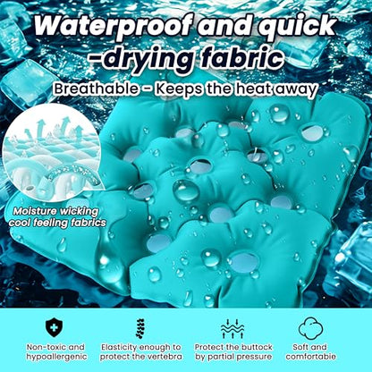 Inflatable Seat Cushions, Waffle Cushion for Pressure Sores, Inflatable Seat Cushion for Pressure Relief, Bed Sore Cushions for Butt, Very Suitable for Office Chair and Wheelchair use