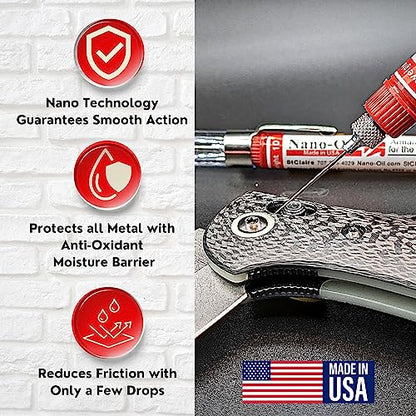 Nano-Oil Duo: 10+85 Weight Original & Heavy Grade Kit-by St. Claire-NanoLube Anti Friction Concentrate -Nano Oil for Knives, Gun Lube, Knife Pivot Lube, Gun Oil -NLNA10 & 85W8cc - style: Nano Duo 10w+85w