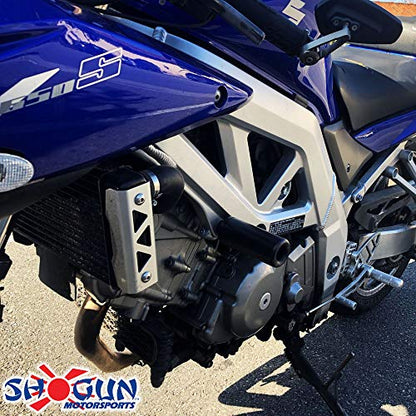Shogun USA Made Suzuki SV650 SV 650 2003 2004 2005 2007 2008 Black No Cut Frame Sliders SV650S SV 650 S 2009 2010 2011 Black Cut Frame Sliders - 750-5609