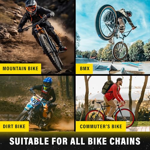 JB Industries Bike Chain Dry Lubricant, 4 oz – Long‑Lasting Bicycle Chain Lube for Dry & Dusty Conditions – Reduces Friction & Noise – Quick‑Drying Formula with Precision Drip Applicator