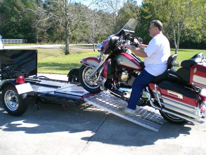 Aluminum Ramps 4 ft. USA - Motorcycles on to Trailers - 5244 MCDR Ramp - size: 4ft x 44in - 1,500lb cap.