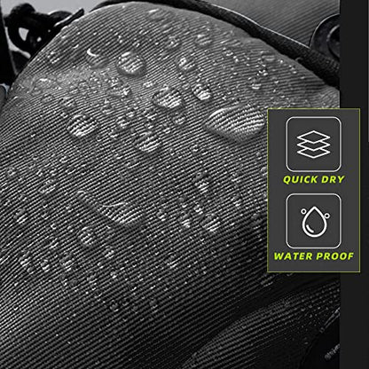 JFG RACING Electric Dirt Bike Battery Tank Storage Bag for Sur Ron, Tuttio Soleil01, Talaria Sting, Mountain Bike, Wrist Bag Waterproof Universal Daily Commute Bag, BLACK