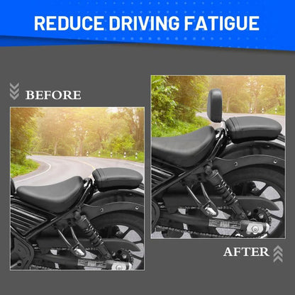 Motorcycle Driver Backrest Sissy Bar Pad for H-onda Rebel 300 500 2017-2024 Motorbike Rider Seat Backrest Cushion Accessories
