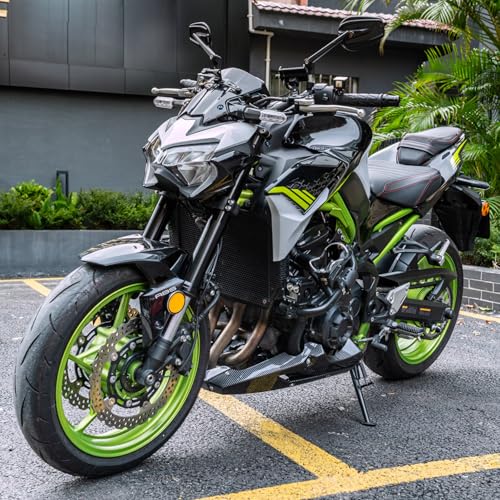 Motorcycle Driver Rider Rear Passenger Seat fit for Z900 Z 900 2017 2018 2019 2020 2021 2022 2023 2024 Pressure Relief Soft Pillion Saddle Cushion Pad, Black - color: Front & Rear - Black