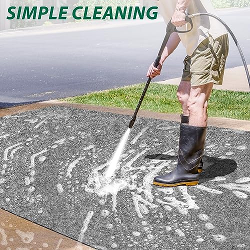10L0L Golf Cart Premium Garage Floor Mat-Waterproof Anti-Slip Thickened Mat for Golf Cart Motorcycle Mower ATV UTV Parking Mat-106in x 59in - color: Gray