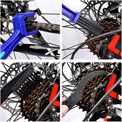 Bike Cleaner Tools, Chain and Gear Cleaning Brush Maintenance Kit for Bike & Motorcycle