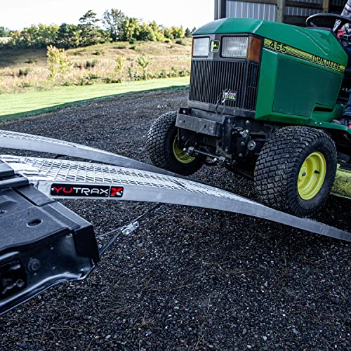 YUTRAX® 83” Extreme Duty Arched Ramps, Aluminum Arch Ramps, 2500 lb. Capacity, Arched Design, Heavy-Duty Capacity, ATV/UTV/Golf Cart/Riding Lawn Mower Loading, Pair - size: 83-Inch, 2500lb. Load Capacity
