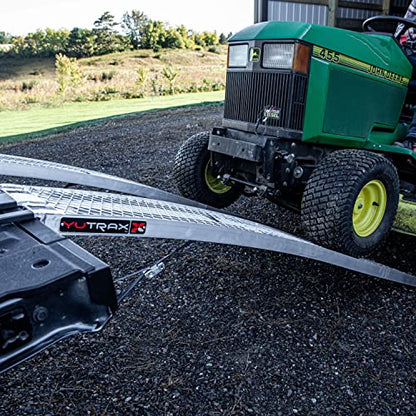 YUTRAX® 83” Extreme Duty Arched Ramps, Aluminum Arch Ramps, 2500 lb. Capacity, Arched Design, Heavy-Duty Capacity, ATV/UTV/Golf Cart/Riding Lawn Mower Loading, Pair - size: 83-Inch, 2500lb. Load Capacity
