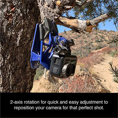 Dango Design Gripper Mount for GoPro/Osmo/Insta360 | Universal Helmet Clamp Mount for Action Cameras | Dirtbike, Motocross, Enduro, Motorcycle, and ATV Helmets | Stealth Black - color: Stealth Black