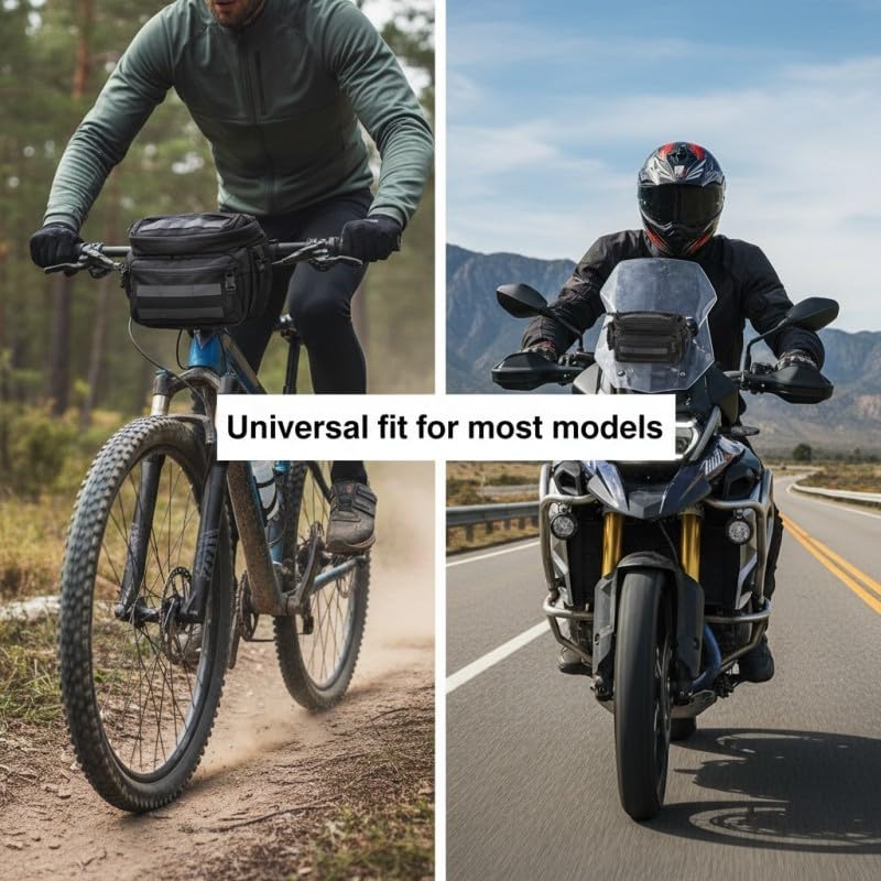Motorcycle Front Fork Bag 8L With Waterproof Performance For Bike Commuting And Long Distance Cycling Storage Needs