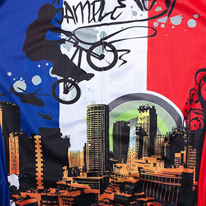 Cycling Jerseys Men,Mountain Bike Jersey Summer Short Sleeve Breathable Bicycle Tops Riding Bike Shirts Quick Dry - color: Cf0172, size: 3X-Large