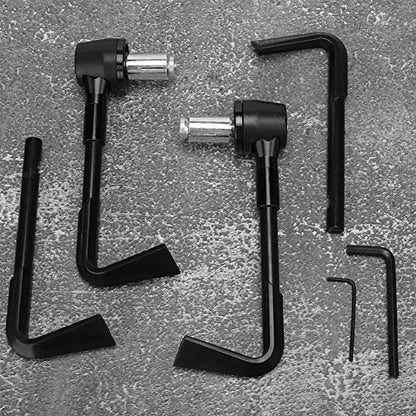 EVGATSAUTO Motorcycle Lever Guards, CNC Front Brake Lever Guard Motorbike Handgrip Guard Motorbike Protector Handlebar(Black)