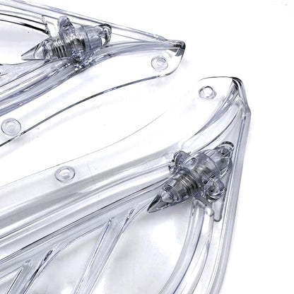 IZX fit for Harley Touring CVO Electra Street Glide Ultra Classic FLHX FLHTCSE Tri Glide Ultra Classic 96-13 Motorcycle Air Deflector Side Wing Windshield Fairing (Clear) - color: Clear