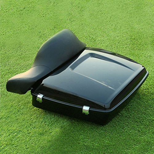 XFMT Chopped Trunk + Backrest Pad For Harley Davidson Touring 2014-2024 - color: Chopped Trunk&Around Pad