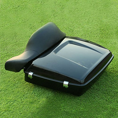 XFMT Chopped Trunk + Backrest Pad For Harley Davidson Touring 2014-2024 - color: Chopped Trunk&Around Pad