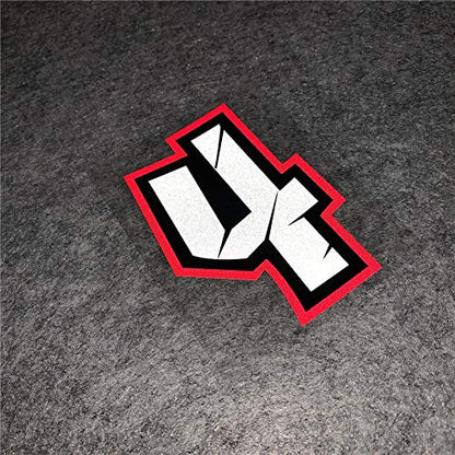 Creative Arabic Numbers Motorcycle Racing Sticker DIY Decorate Car Styling and Decals 10x7cm (Number 4) - size: Number 4