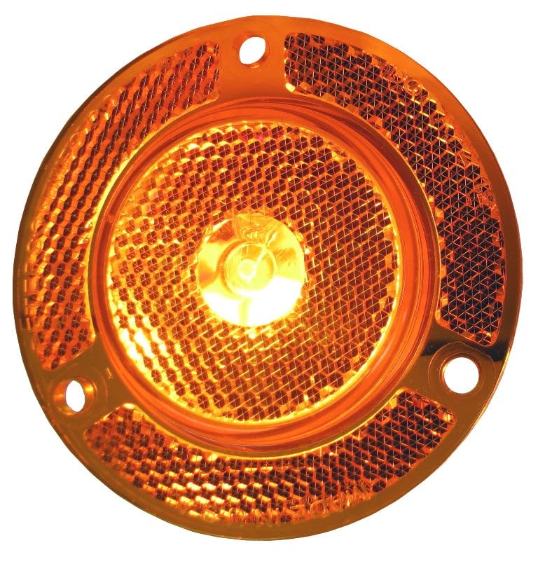 C2W Amber 2" Round LED Marker and Clearance Light