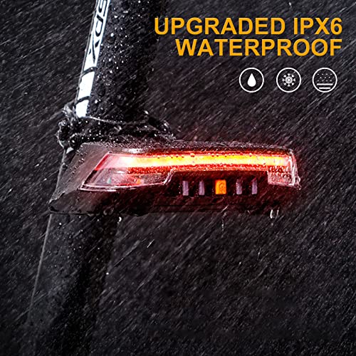 JINKEY Bike Turn Signals,Bright Bicycle Turn Signals Front Back IPX5 Waterproof Wireless Remote Control Rear Bike Light USB Rechargeable LED Bike Flashlight for Mountain Bike,Bicycle,Scooter - color: Style 3