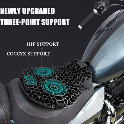Motorcycle Gel Seat Cushion for Triumph Tiger 800 2011-2015 2016 2017 2018 2019 2020, Motorcycle Cushion, 3D Shock Absorbing & Breathable Motorcycle Seat Pad, Comfortable Gel Pad for Long Rides