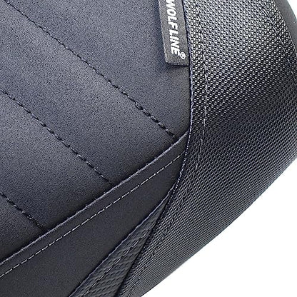 Upgrade Soft PU leather Front Driver Rider Seat Passenger Pillion Seat Cushion Comfortable compatible for ninja 400 Z400 Z-400 Accessories 2018-2024 (Front Seat-Black) - color: Black