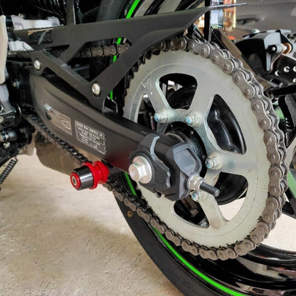 Compatible with 2025 Ninja 650 KRT Ninja650 Z650 RS Z 650 Versys 650 2015-2021 2022 2023 2024 2025 CNC Motorcycle Swingarm Spool Slider Stand Screws (Red) - color: Red