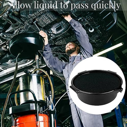 2 Pack Oil Drain Splash Pad, 15'' Round No Splatter Pad Oil Splash Pad Fits Most Oil Drains Anti Splash Oil Change Mat for Mechanics and Automotive Techs - size: 2 Pack 15"