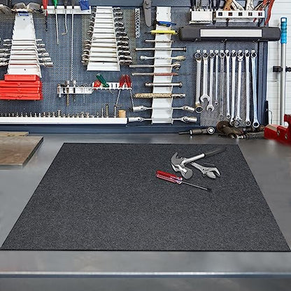 Oil Spill Mat, 29" x 36", Garage Floor Mat Under Car, Waterproof/Durable/Non-Slip TPR Backing, Reusable Absorbent Pad, Charcoal - size: 29" x 36"