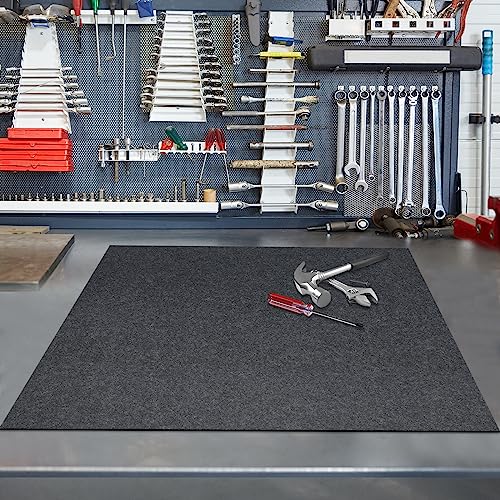 Oil Spill Mat, 29" x 36", Garage Floor Mat Under Car, Waterproof/Durable/Non-Slip TPR Backing, Reusable Absorbent Pad, Charcoal - size: 29" x 36"