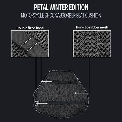 Feiteplus Gel Breathable Honeycomb Seat Cushion Velvet Cover 3D Honeycomb Structure Tailbone Pain Relief Egg Seat Cushion Winter Seat Cushions for Long Rides