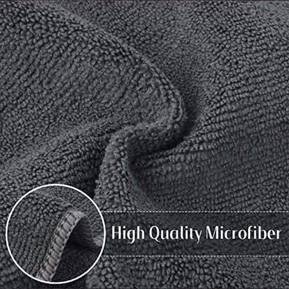 SINLAND Microfiber Rag Absorbent Cleaning Cloth Kitchen Dish Cloth Quick Dry Streak Free Dish Rags Glass Cloths 12inchx12inch 20 Pack Grey - color: Greyx20