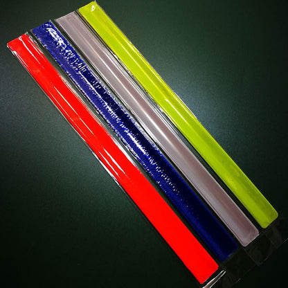 28pcs Reflective Strap Bands Armband Wristband Ankle Leg Strap Safety Reflector Tape Warning Strap for Night Jogging Walking Biking - color: GRAY