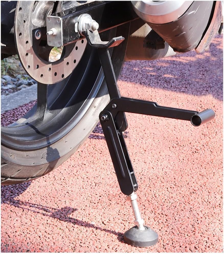 Motorcycle Rear and Front Wheel Lift Stand Trail Stand Motorcycle Side Lifter Repairing Tool Accessories for Most Motorcycle Wheels