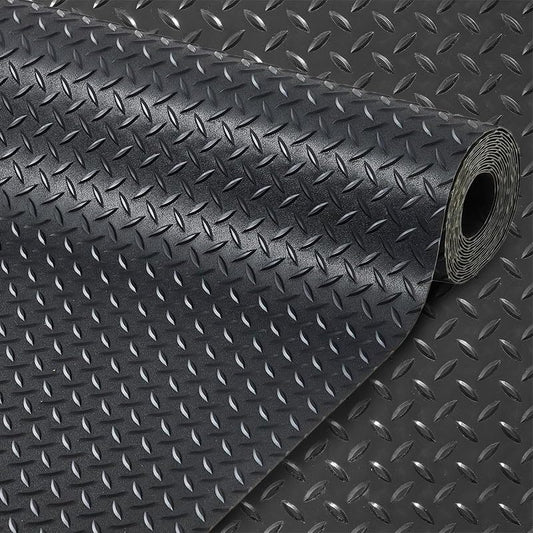 ALTRUISTIC Custom Size Garage Floor Mat 2.530mm Thickened Parking Mat,Non Slip PVC Floor Protector for Under Car,Golf Cart,Motorcycle Mat,Large SUVs,MPV, Pickup Truck,Water/Stain Resistant，Black - size: 4FT X 10FT