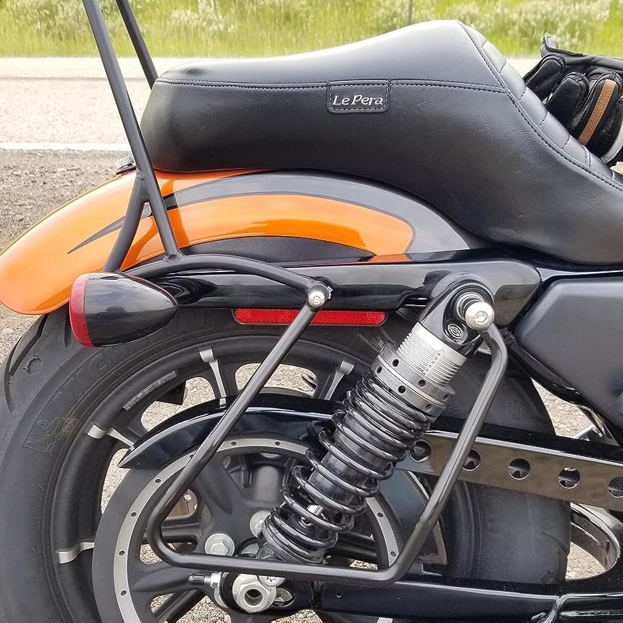 TDZ 2004-2016 Saddlebag Support Brackets for Harley Sportster XL883 XL1200,Black