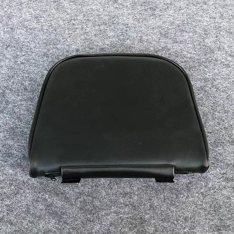 Motorcycle Passenger Backrest Pad Compatible with Vespa GTS300 GTV Primavera Sprint 150 Rear Shelf Backrest Bag Luggage Rack Backrest Pad Backrest Pad Rear Backrest Cushion (Black) - color: Black
