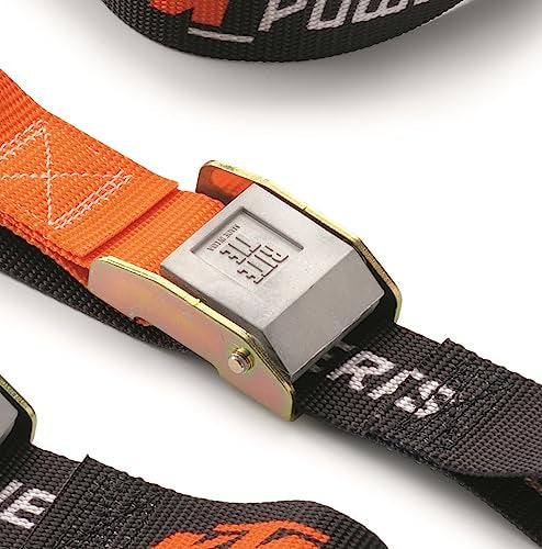 Premium KTM Soft Tie Down Set with Hooks (2 Pack), U6910046, Features Coated Steel Hooks and Soft Tie Loops